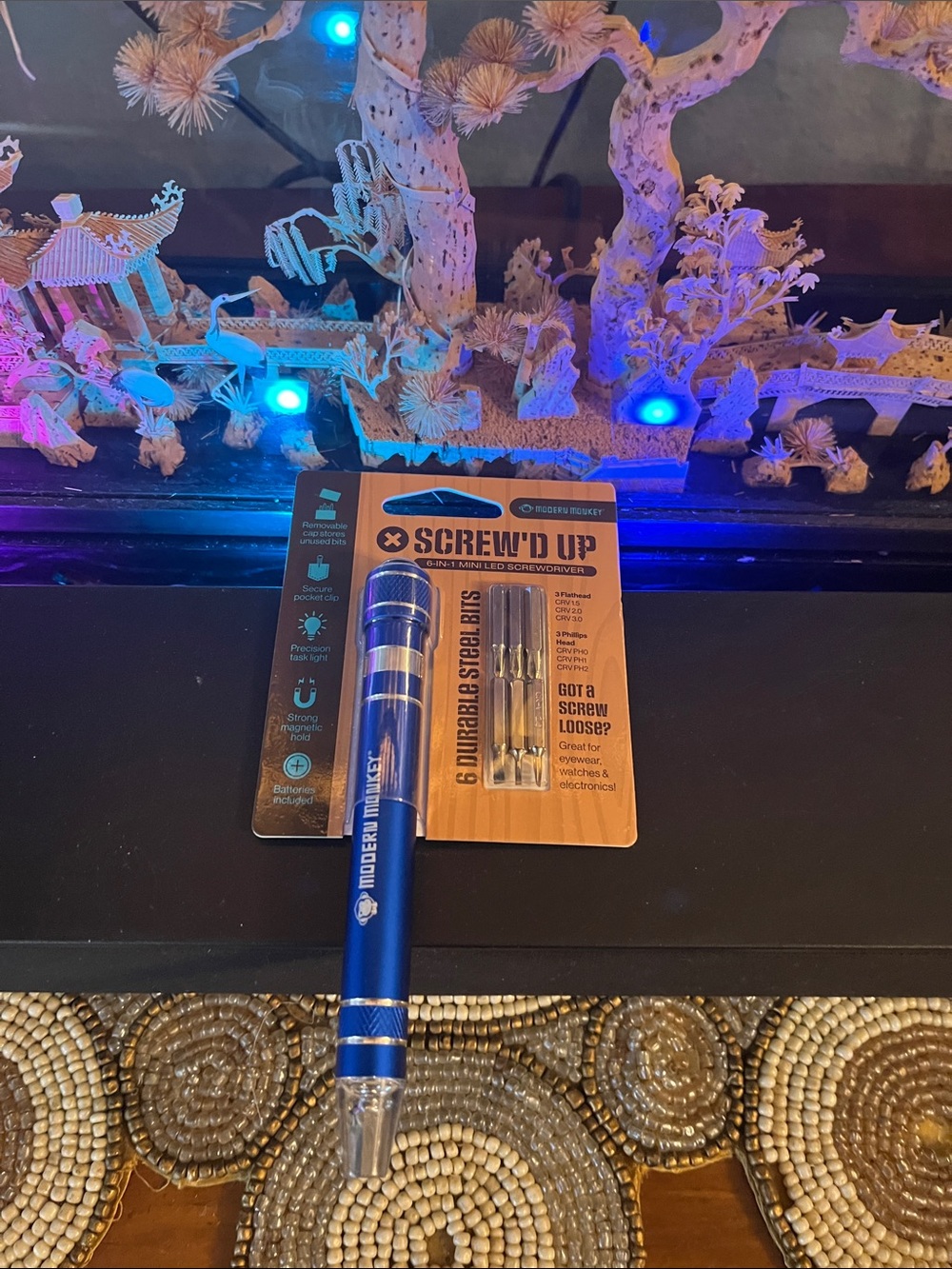 Modern Masters Blue Mini LED Screwdriver Set